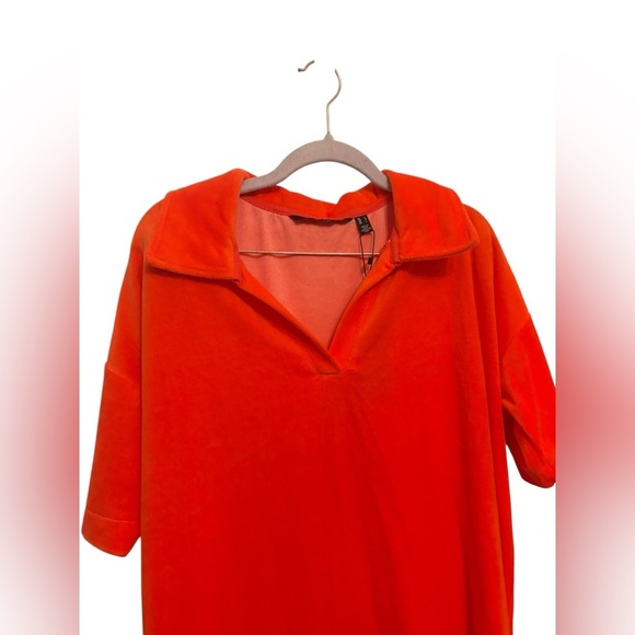 Vero Moda Bright Orange Midi Dress - Picture 4 of 5